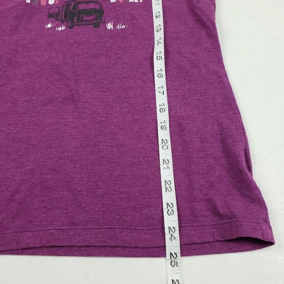 The North Face 3/4 Sleeve T-Shirt Purple Womens Small Adventure Awaits Graphic - Picture 8 of 10